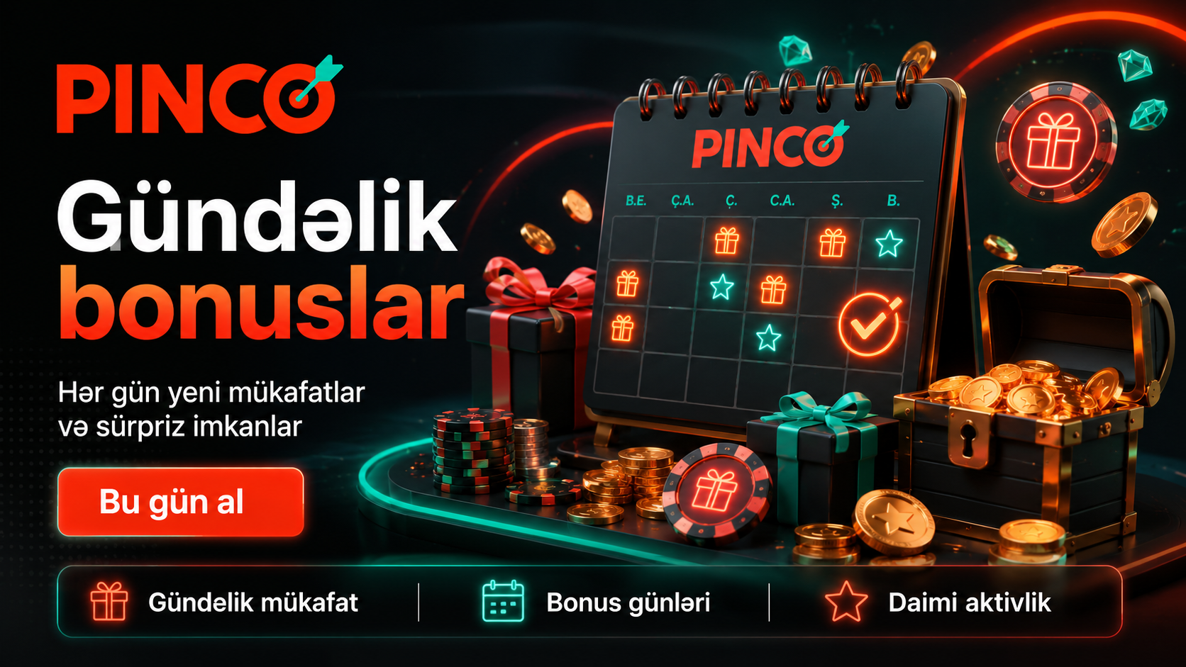Pinco pulsuz fırlanmalar