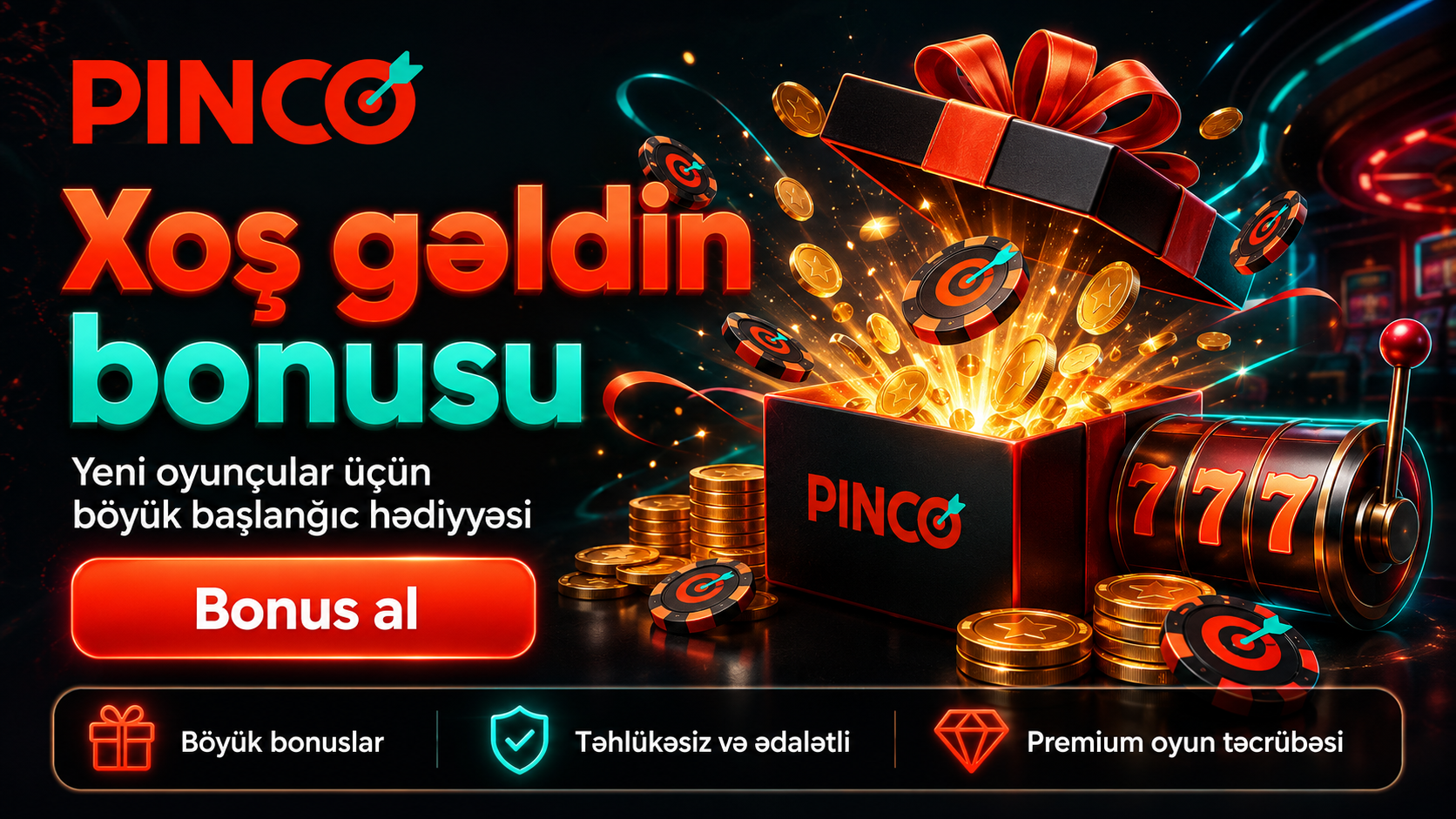 Pinco cashback və bonuslar
